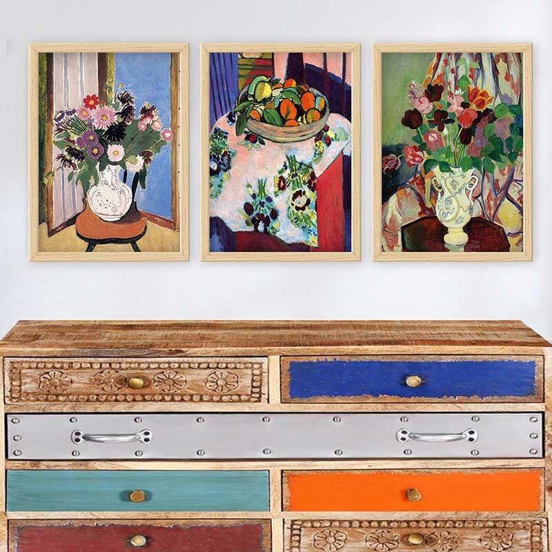 Wallity Set uramljenih slika 3NTC_UN0332494, 3 dijela