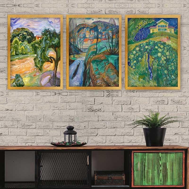 Wallity Set uramljenih slika 3AC_UN35067, 3 dijela