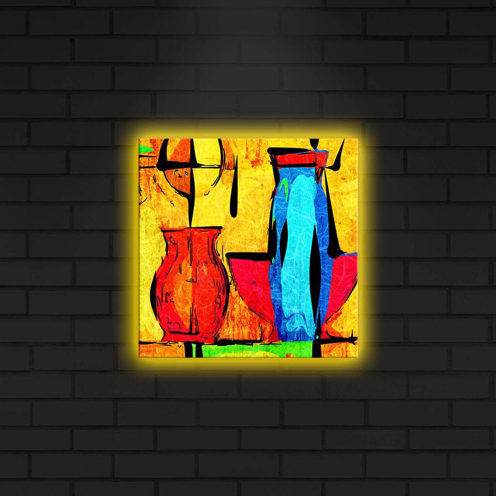 Zidna slika sa LED osvetljenjem 2828DACT-4, 28x28 cm