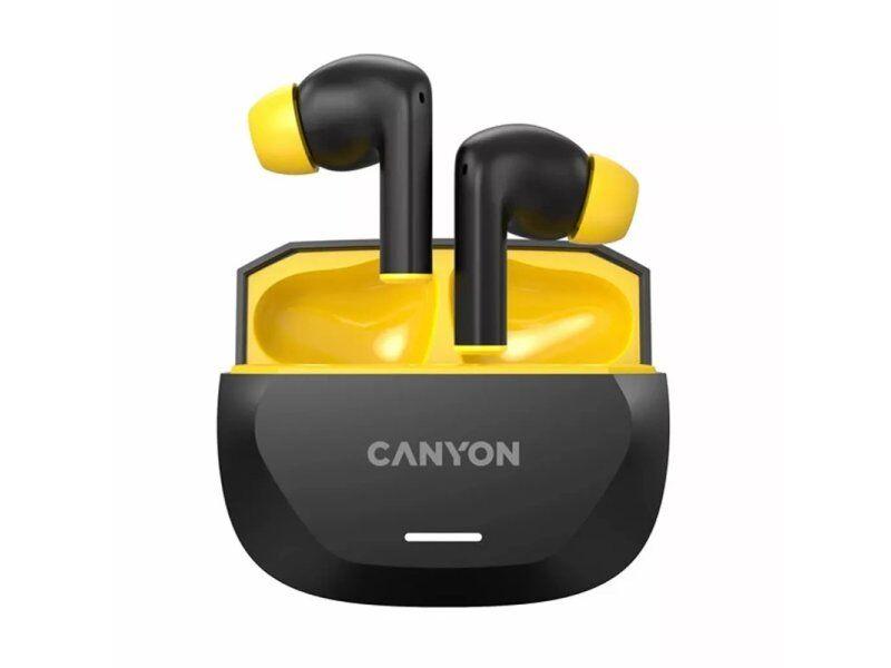 Canyon bežične slušalice Hexagon 7, TWS, ANC+ENC, bežične, crno-žute