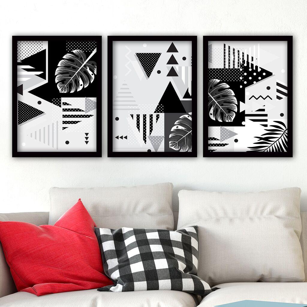 Wallity Set uramljenih slika 3SC142, 3 dijela