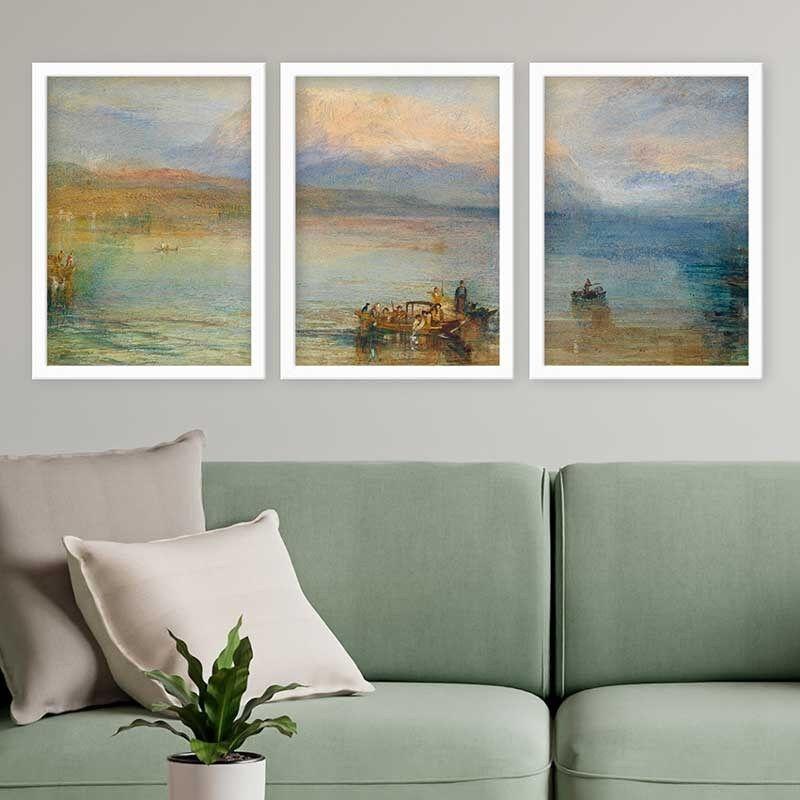 Wallity Set uokvirenih slika 3BC_UN54424, 3 dijela