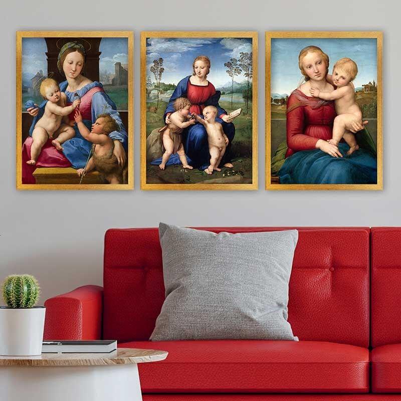 Wallity Set uramljenih slika 3AC_UN3848171, 3 dijela