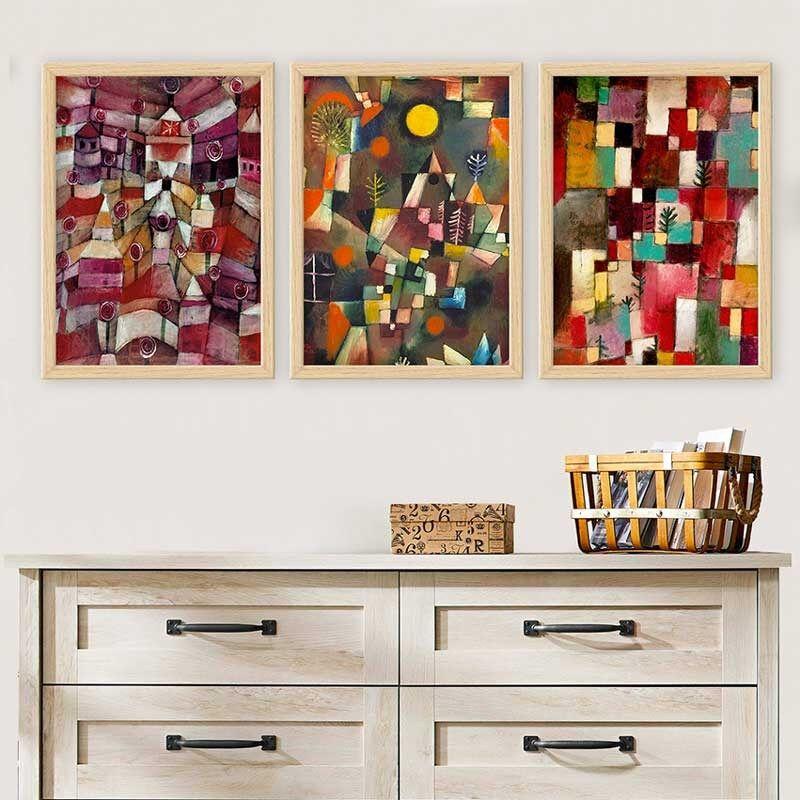 Wallity Set uramljenih slika 3NTC_UN811500, 3 dijela