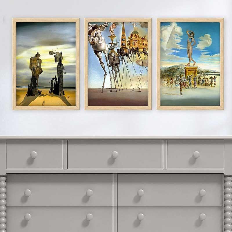 Wallity Set uramljenih slika 3NTC_UN62323, 3 dijela