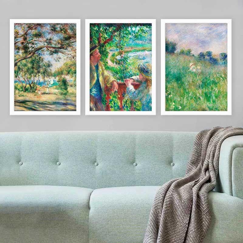 Wallity Set uokvirenih slika 3BC_UN895095, 3 dijela