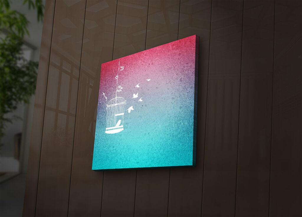 Zidna slika sa LED osvetljenjem 2828IACT-33, 28x28 cm