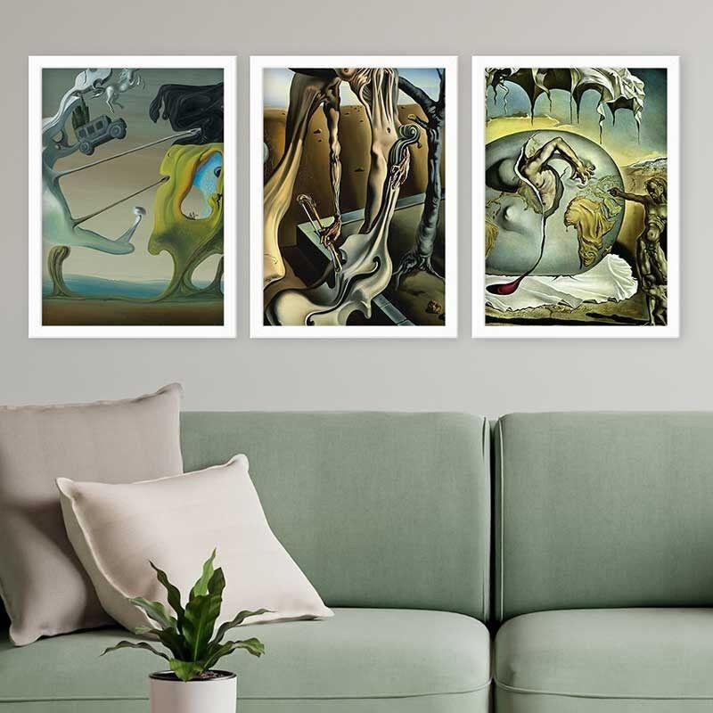 Wallity Set uramljenih slika 3BC_UN261045, 3 dijela