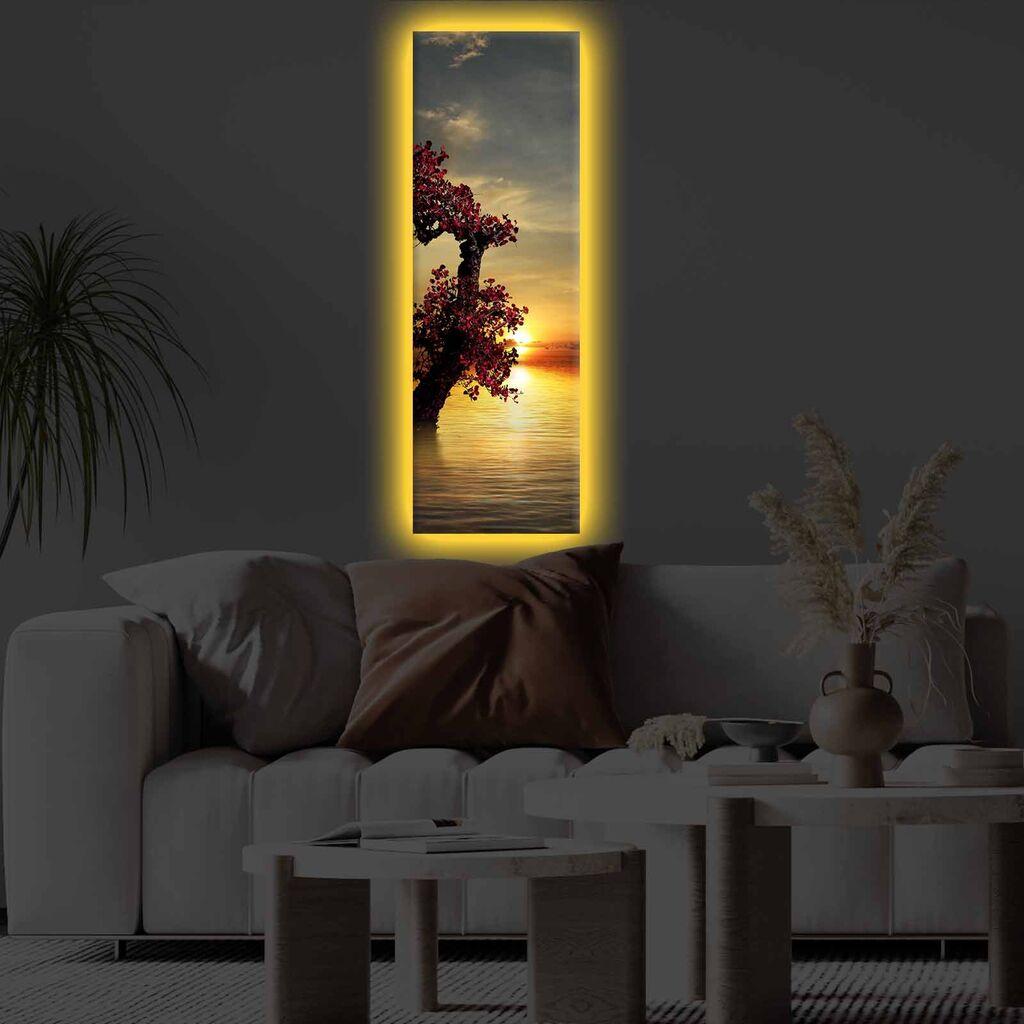 Zidna slika sa LED osvjetljenjem 3090KTLGDACT - 014, 30x90 cm