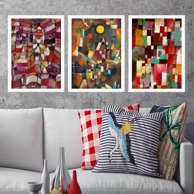 Wallity Set uramljenih slika 3BC_UN811500 , 3 dijela