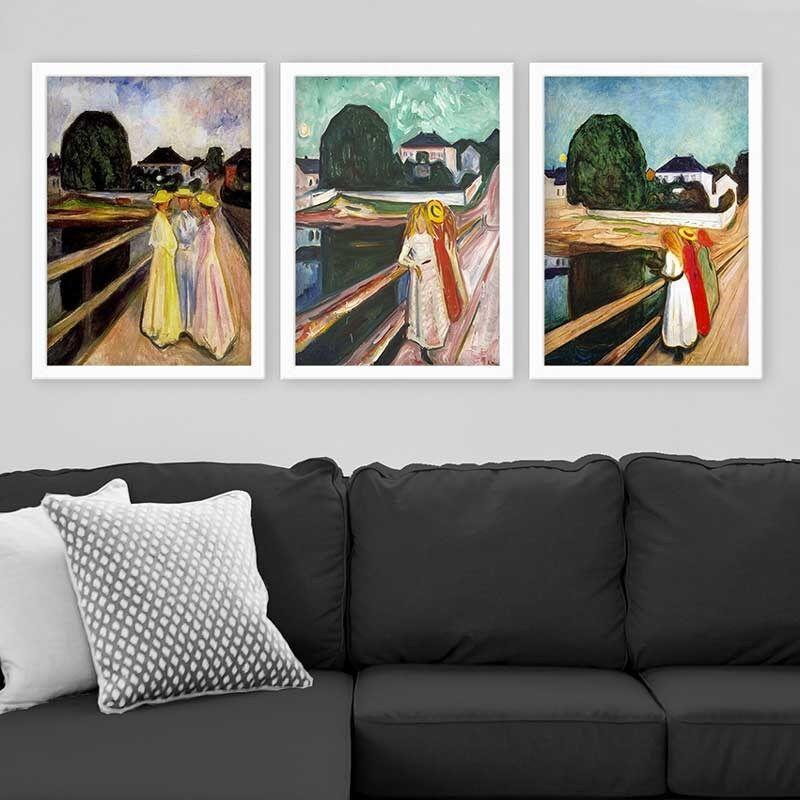 Wallity Set uramljenih slika 3BC_UN106518436, 3 dijela