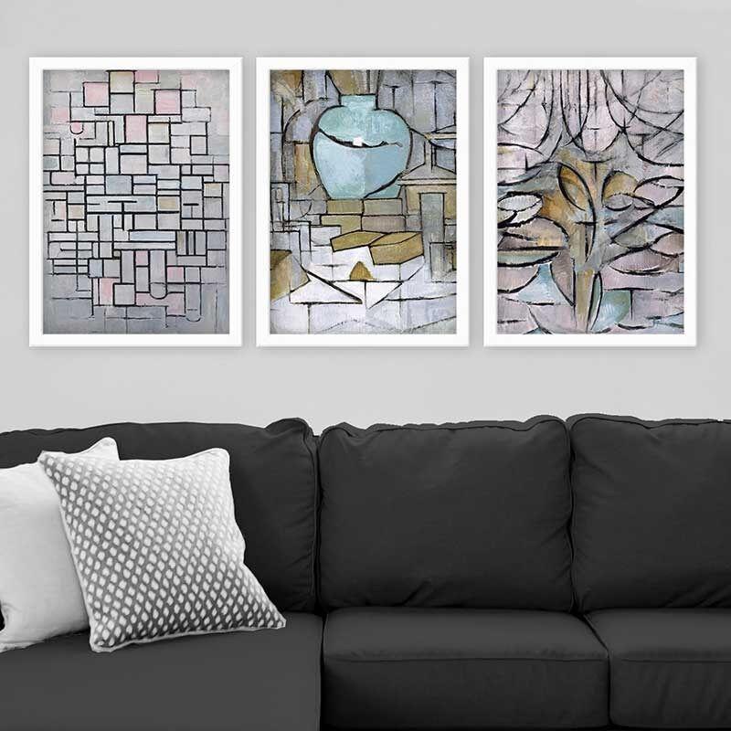 Wallity Set uramljenih slika 3BC_UN3894517, 3 dijela