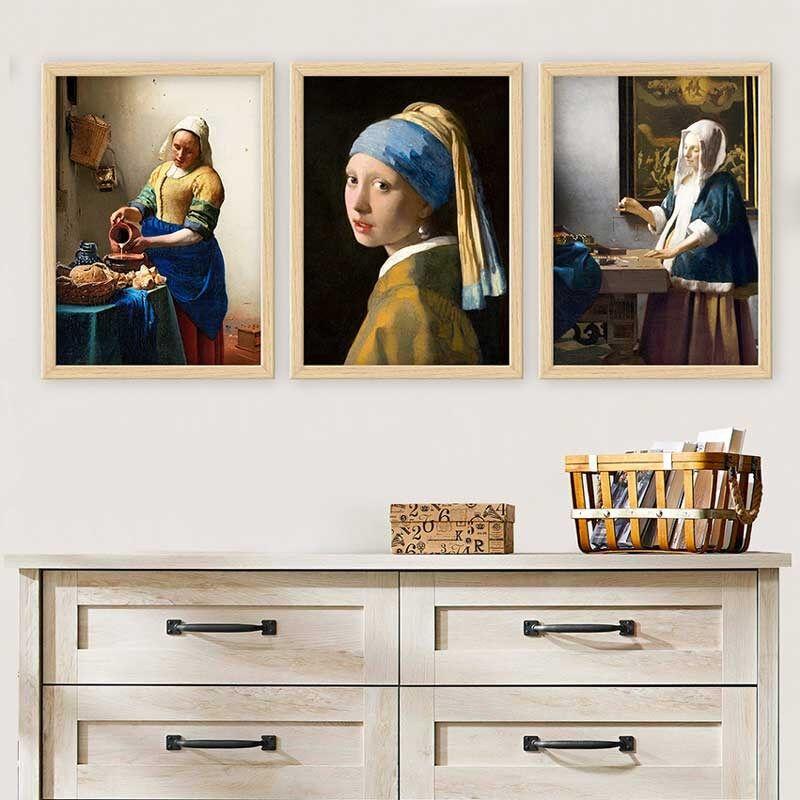 Wallity Set uramljenih slika 3NTC_UN1015467, 3 dijela