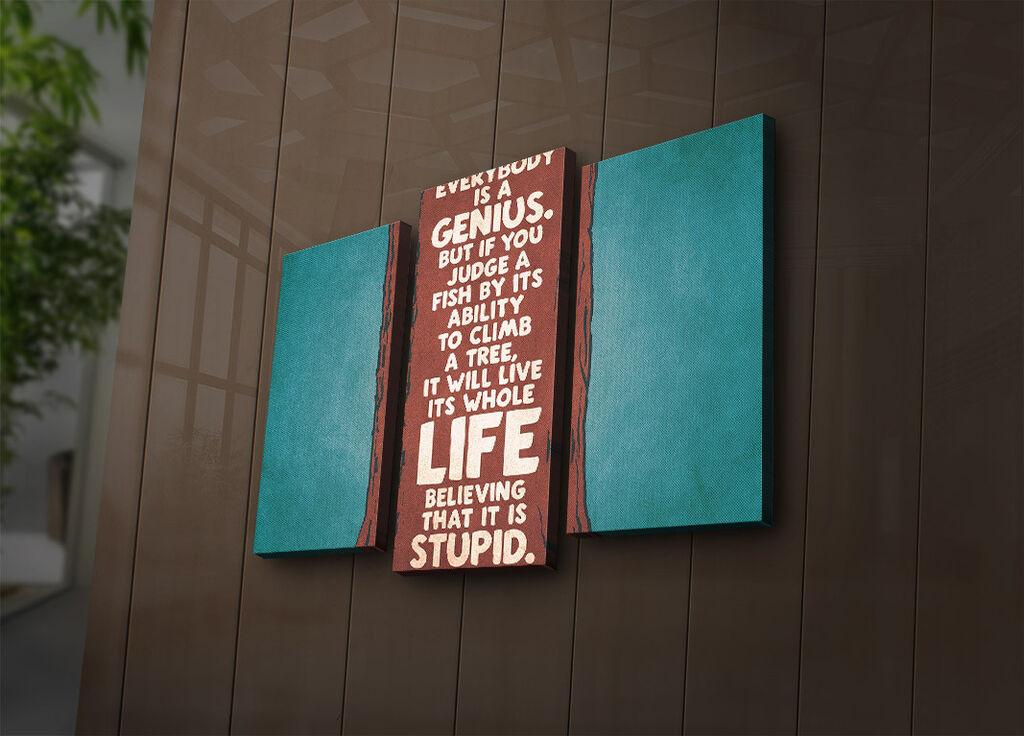 Wallity Set slika sa LED rasvjetom 3PATIACT-4, 3 dijela