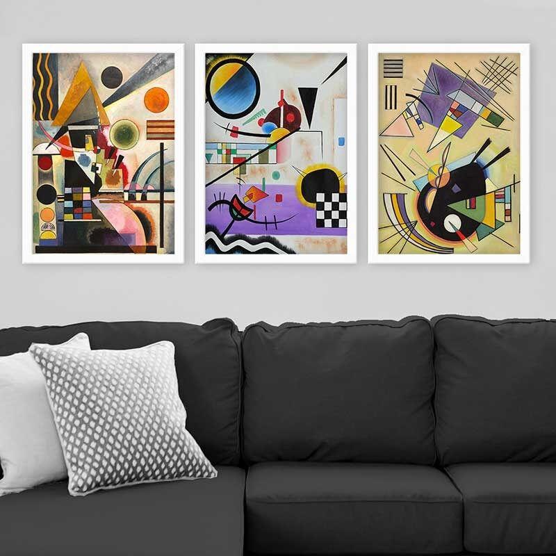 Wallity Set uramljenih slika 3BC_UN84644, 3 dijela