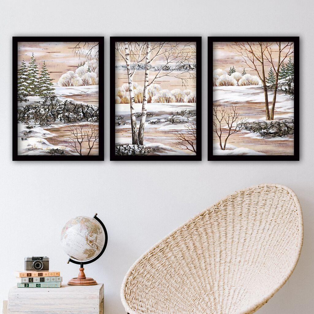 Wallity Set uramljenih slika 3SC152, 3 dijela