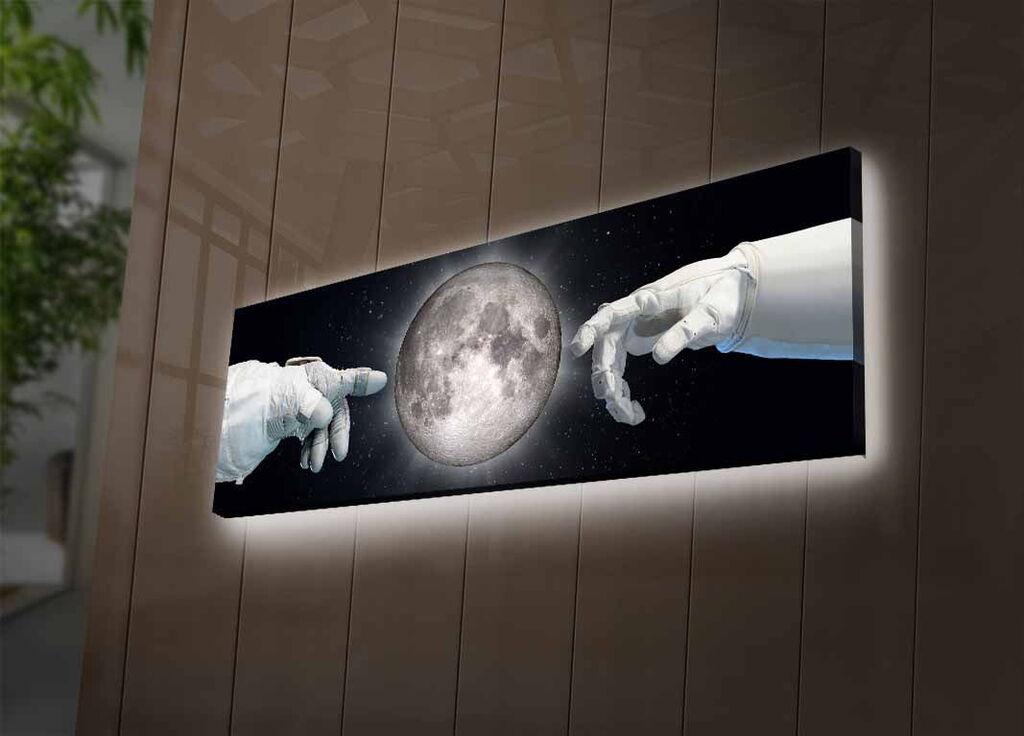 Zidna slika sa LED osvjetljenjem 3090NASA-001, 30x90 cm