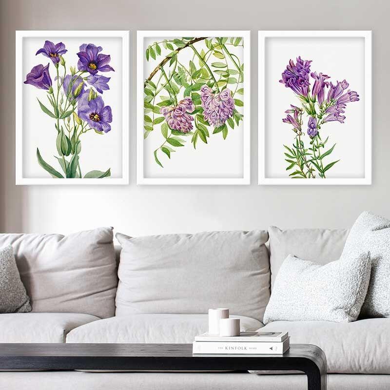 Wallity Set uramljenih slika 3BC_322613521, 3 dijela