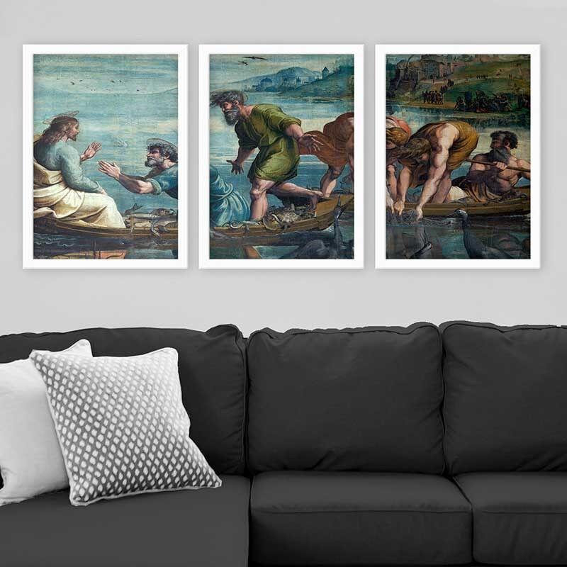 Wallity Set uramljenih slika 3BC_UN3848229, 3 dijela