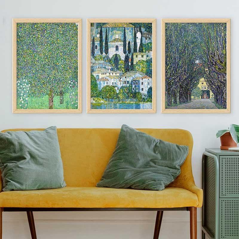 Wallity Set uramljenih slika 3NTC_UN3848003, 3 dijela