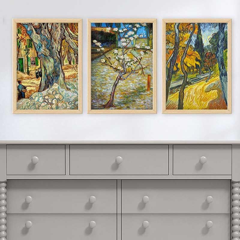 Wallity Set uramljenih slika 3NTC_UN87641, 3 dijela