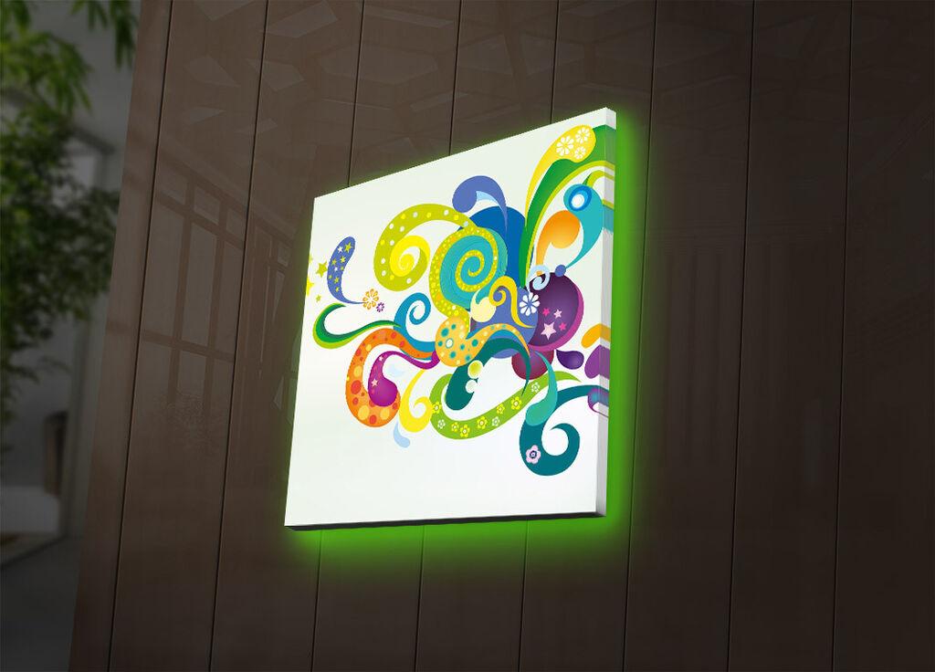 Zidna slika sa LED osvetljenjem 2828DACT-31, 28x28 cm