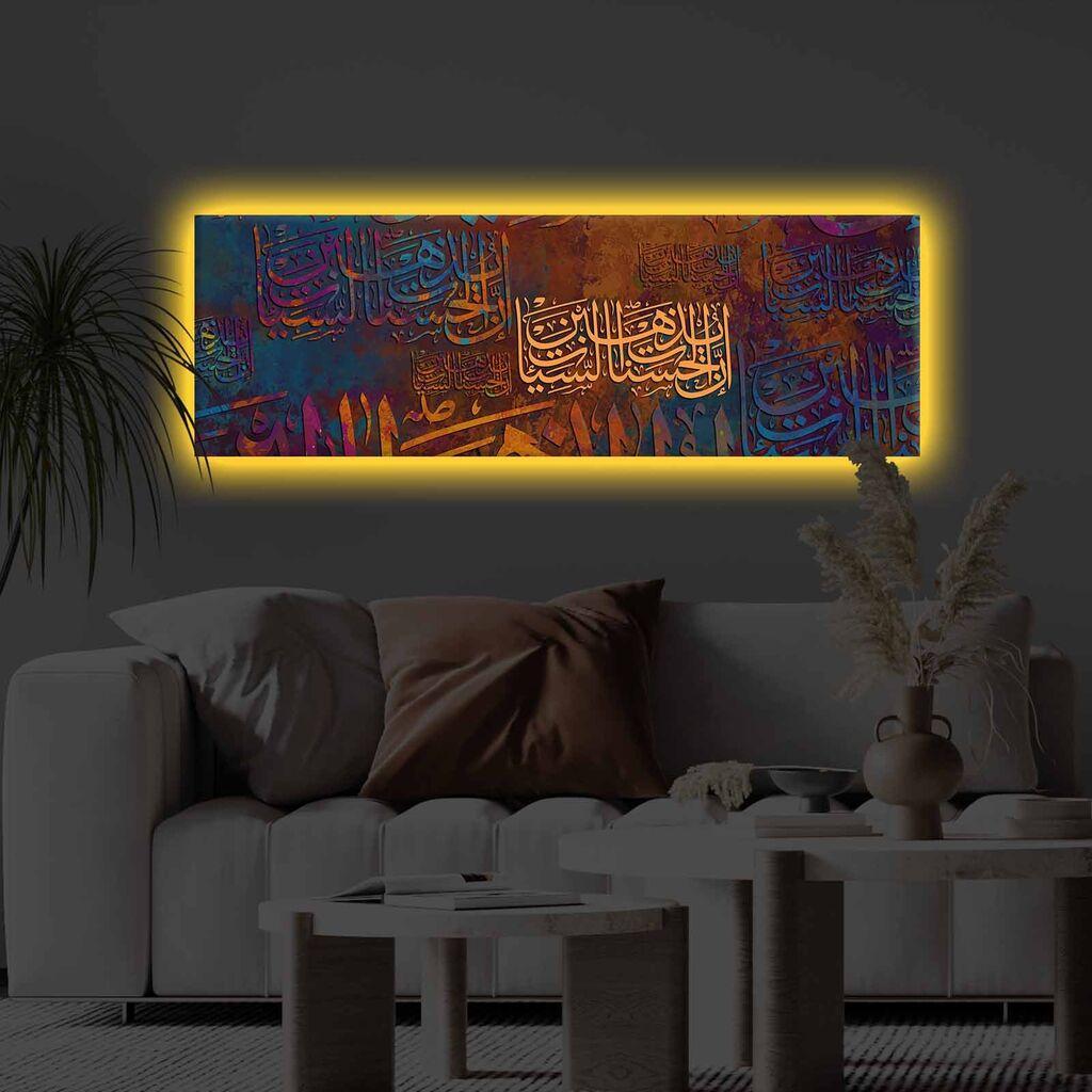 Zidna slika sa LED osvjetljenjem 3090KTLGDACT - 017, 30x90 cm