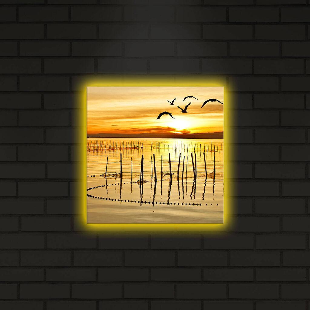 Zidna slika sa LED osvetljenjem 2828DACT-5, 28x28 cm