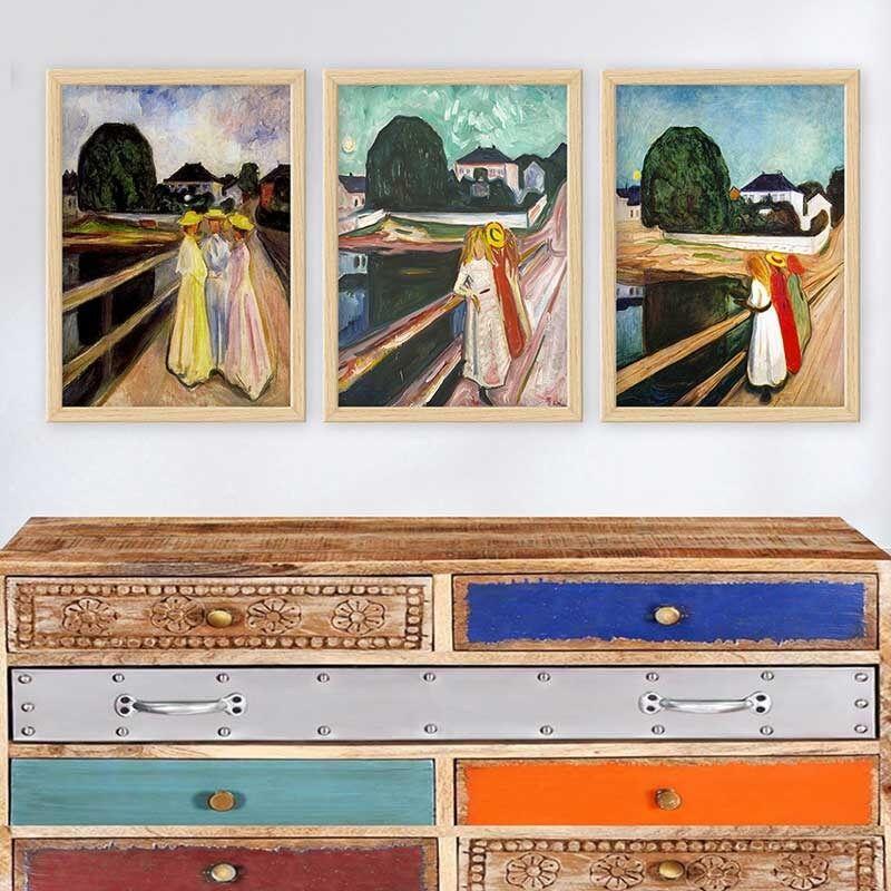 Wallity Set uramljenih slika 3NTC_UN106518436, 3 dijela