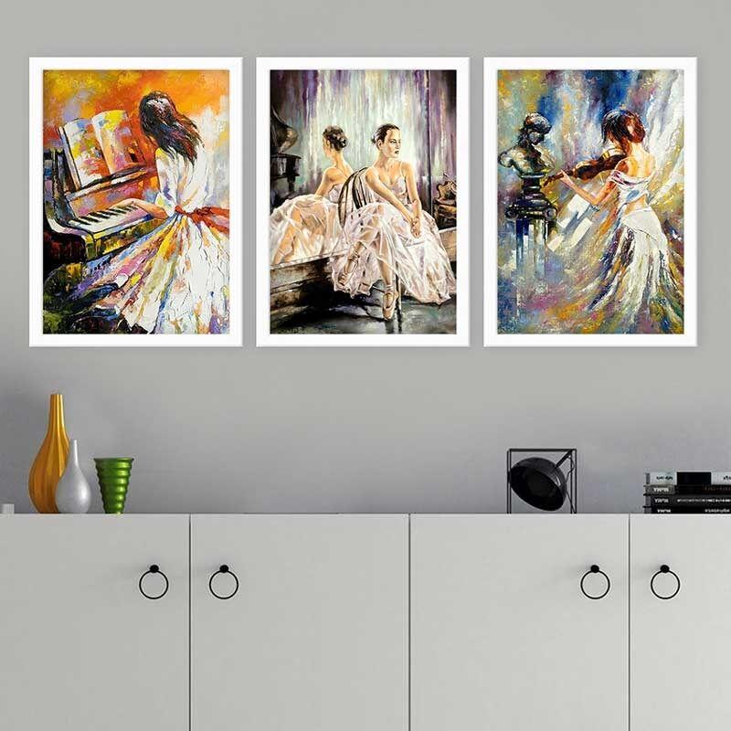 Wallity Set uramljenih slika 3BC_1176959, 3 dijela