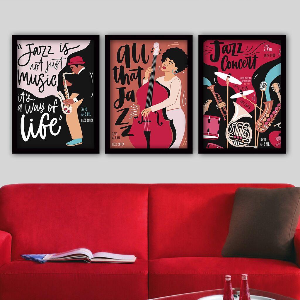 Wallity Set uramljenih slika 3SC105, 3 dijela