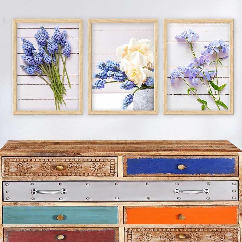 Wallity Set uramljenih slika 3NTC_2738270, 3 dijela