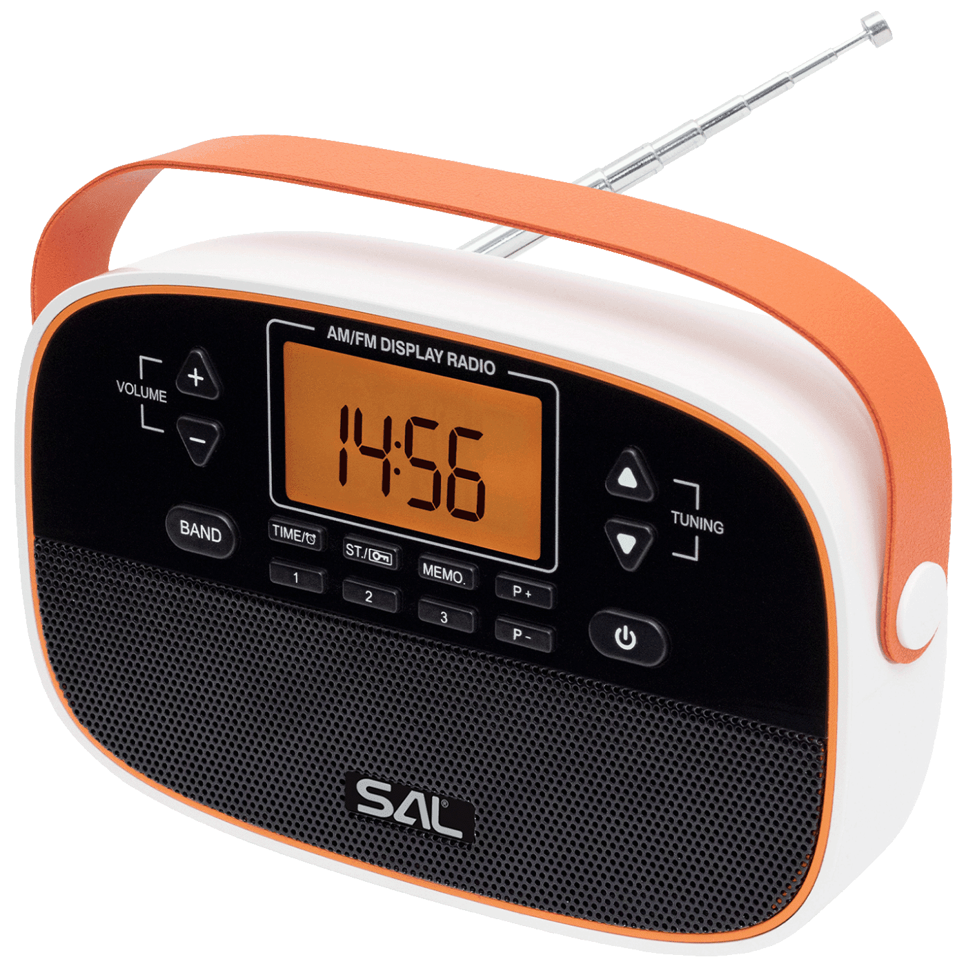 SAL Radio prijemnik, AM / FM, alarm, LCD zaslon, Krem