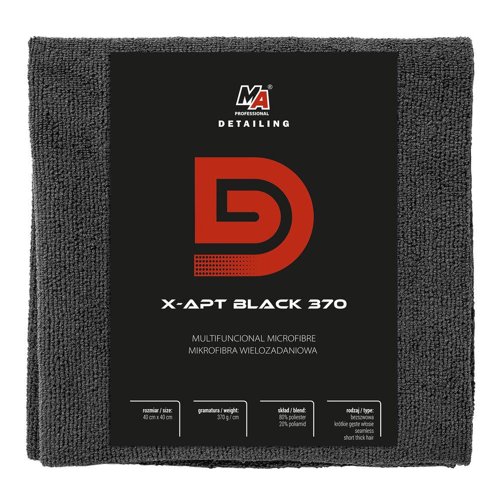 Detailing Krpa mikrofiber višenamjenska X-Fluffy Classic 20-D32, 370 g/m², 40x40cm, Crna