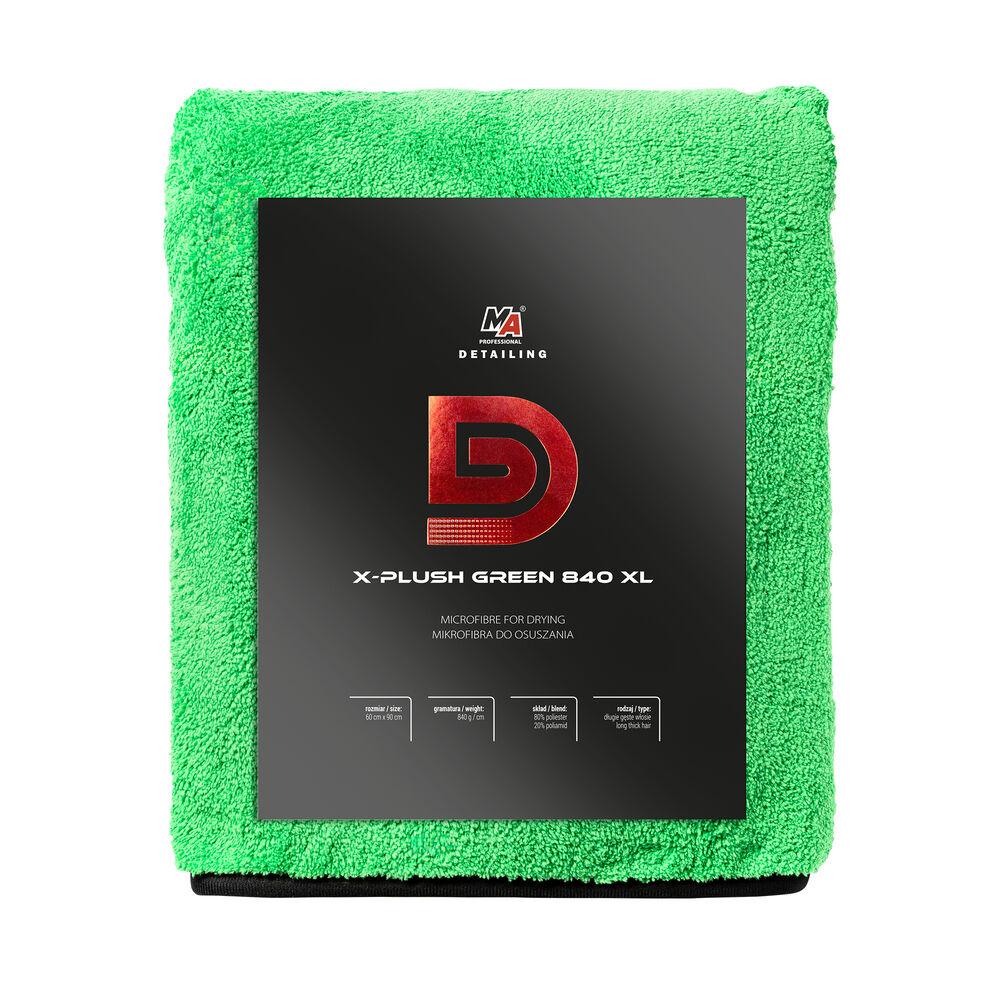 Detailing Krpa mikrofiber X-Plush 20-D20, 840 g/m², 60x90cm, Za posušivanje, Zelena