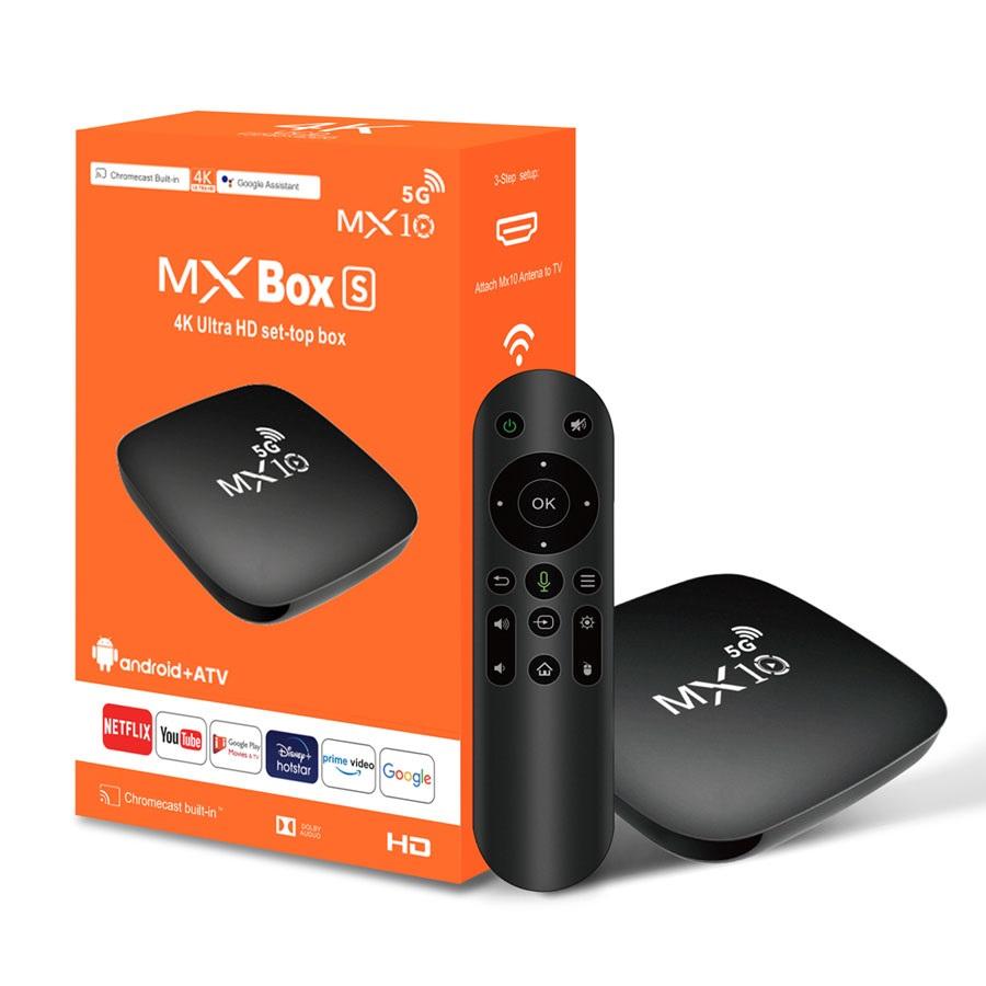 MX10 5G 1/8GB Android 13 ATV 2.4G/5G BT4.1