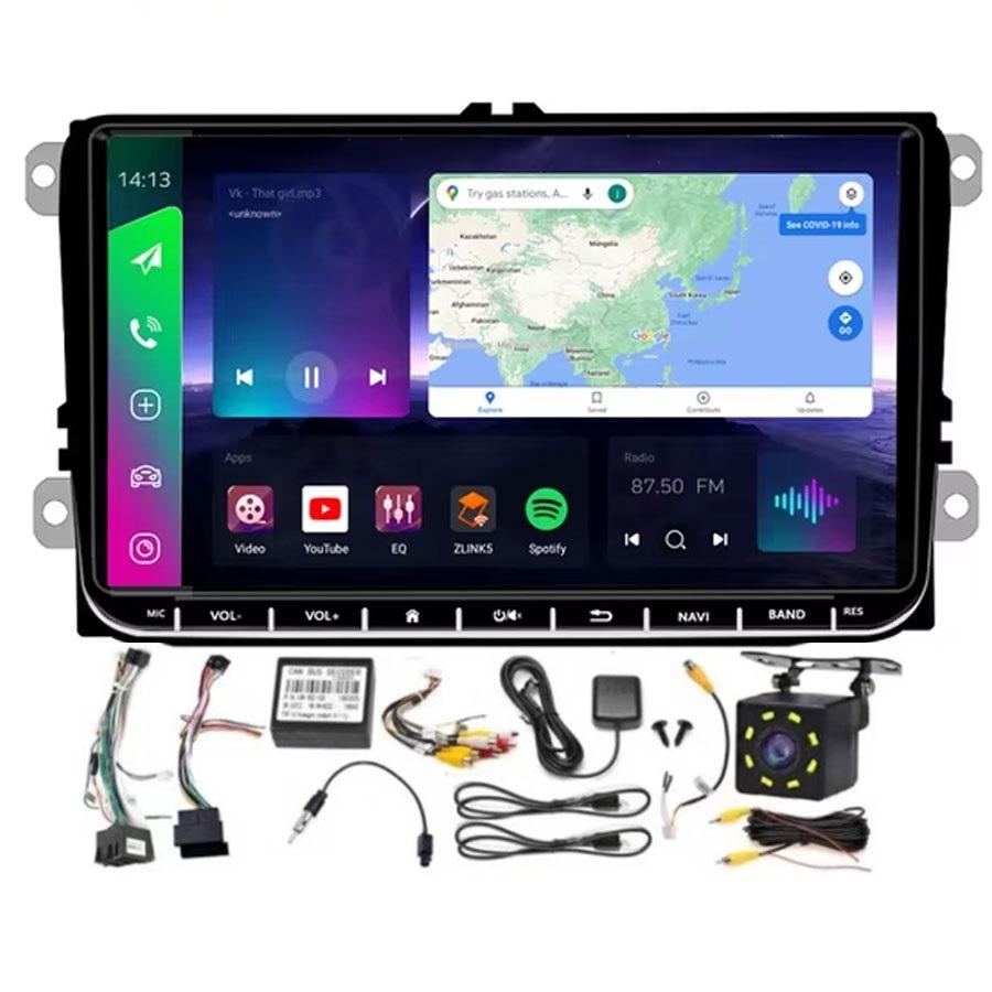 Multimedija za VW 2Din 9-Inch Android Ekran – 8227, 2+32GB, FM/RDS/IPS, sa Specijalnim Kablom, Carpl
