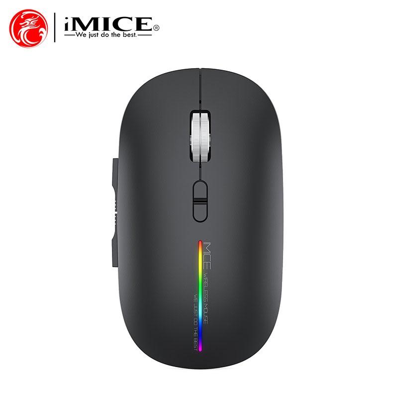 Imice Bežični Miš G901 LED Punjivi i Bluetooth Nečuji 2.4G Crni