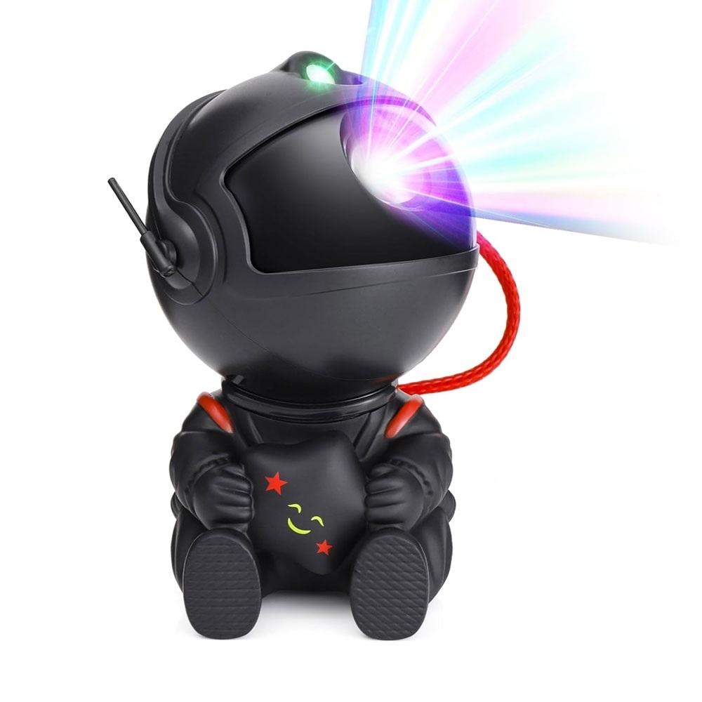 ST-03 Astronaut Bluetooth Lampa sa Projekcijom Zvijezda Crna