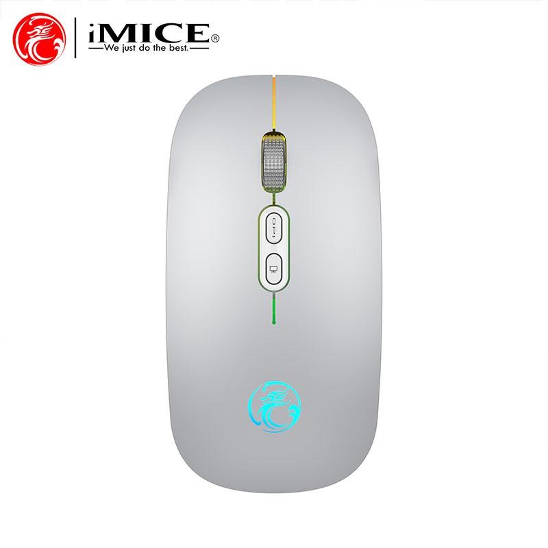 mice Bežični Miš E-1400 LED Punjivi 2.4G Srebrni