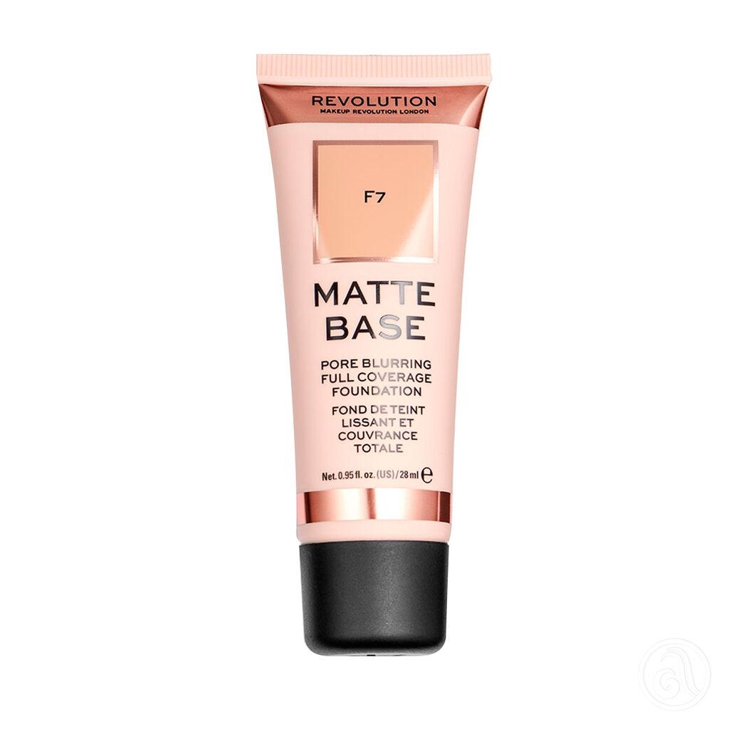 Makeup Revolution Mat tečni puder Matte Base, 28ml, F7