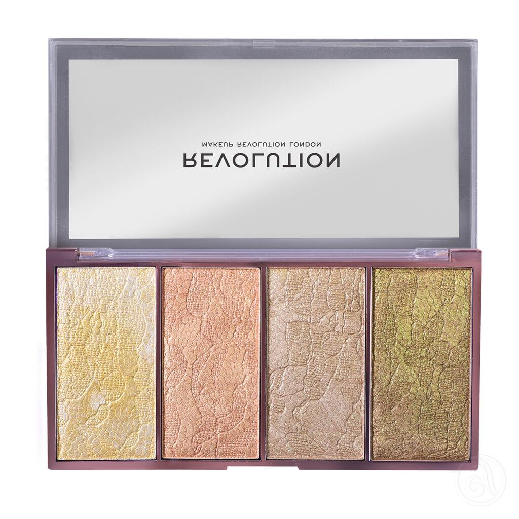 Makeup Revolution Paleta Hajlajtera Vintage Lace, 20g