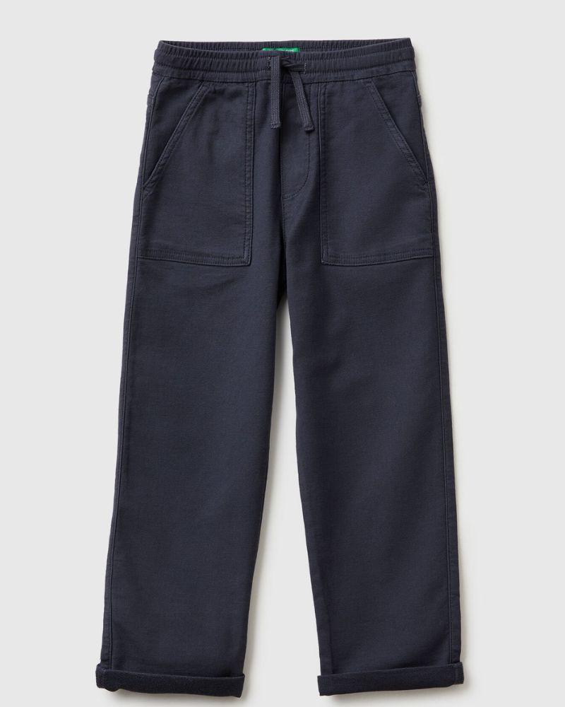 Benetton Hlače za dječake 47K0CF03TG-0J8-XL, Teget