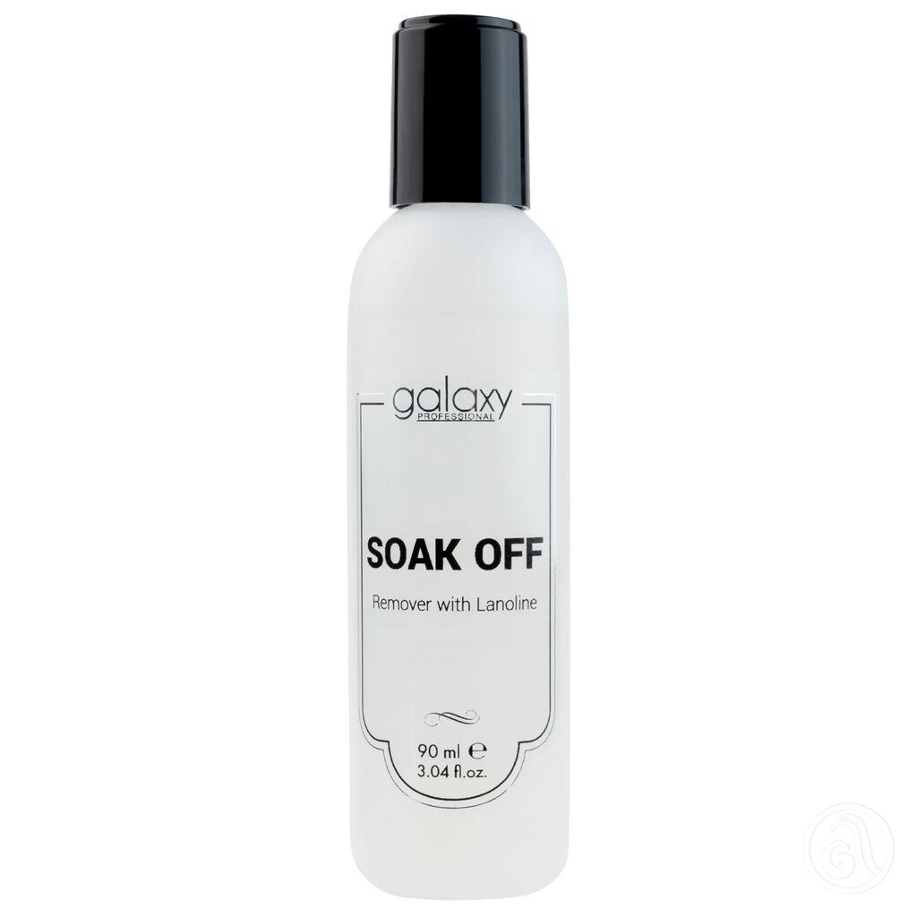 Galaxy Sredstvo za uklanjanje trajnog laka Soak Off Remover, Sa lanolinom, 90ml