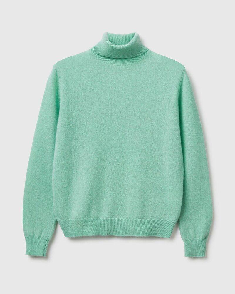 Benetton Ženski pullover 1002D2348-34P-S, Tirkizni