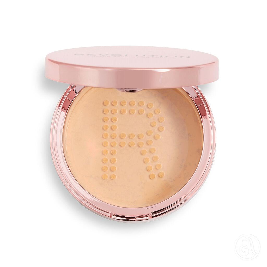 Makeup Revolution Vodootporni puder Conceal & Fix, 13g, Srednje-bež