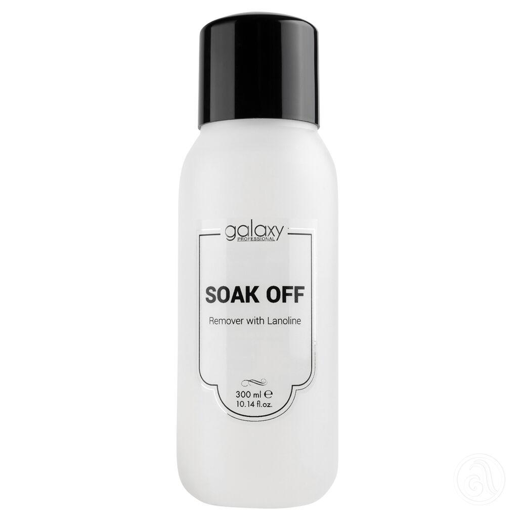 Galaxy Sredstvo za uklanjanje trajnog laka Soak Off Remover, Sa lanolinom, 300ml