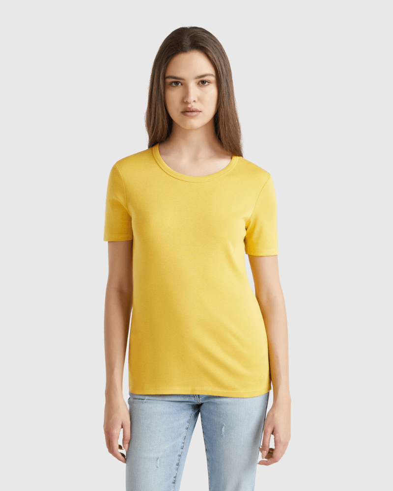Benetton Ženska majica  3GA2E16A0-36H-XS, Žuta
