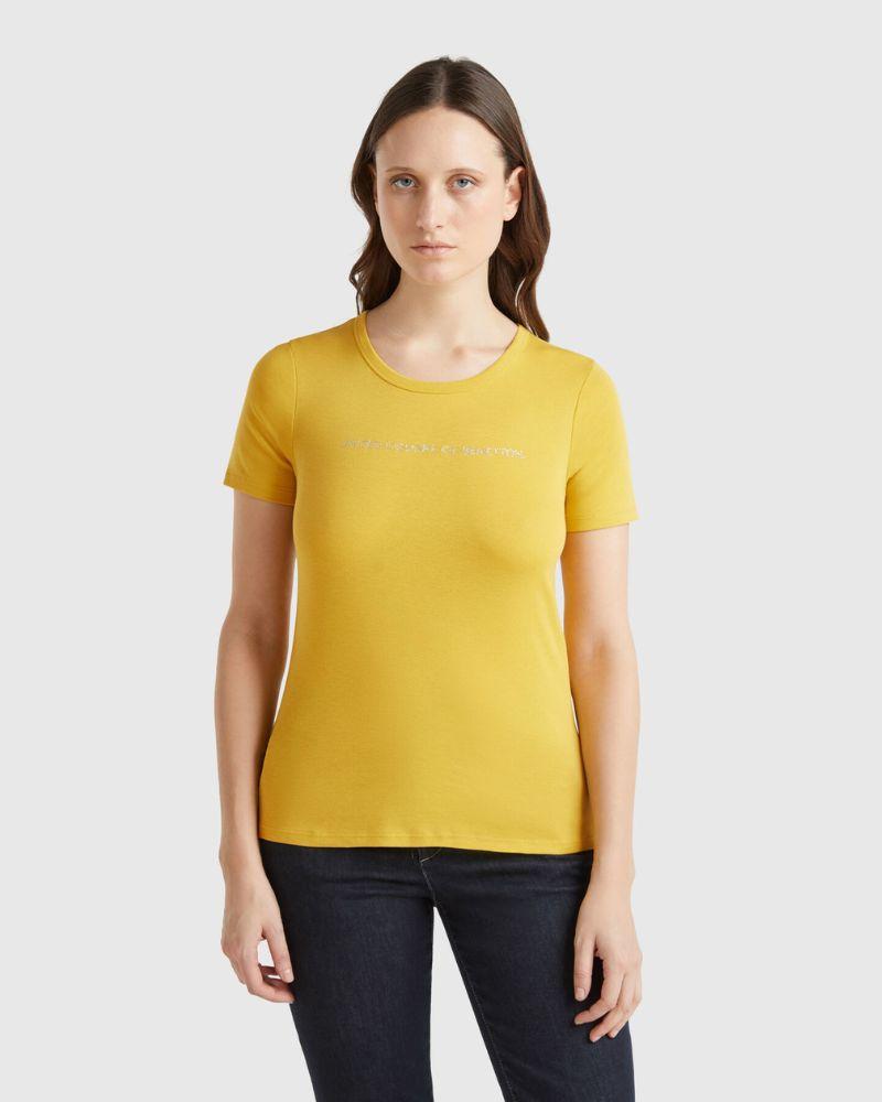 Benetton Ženska majica 3GA2E16A2-36H-XS, Žuta