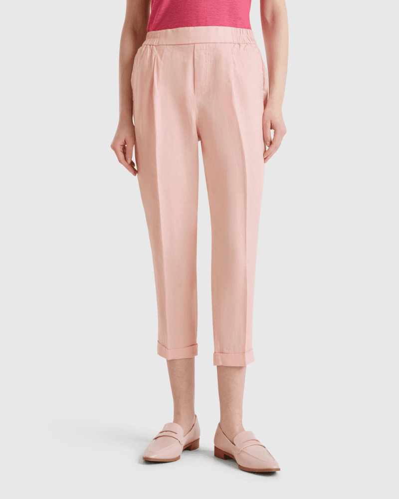 Benetton Ženske pantalone 4AGH558X5-136-XL, Roze